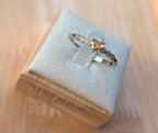 Citrin Herz Ring