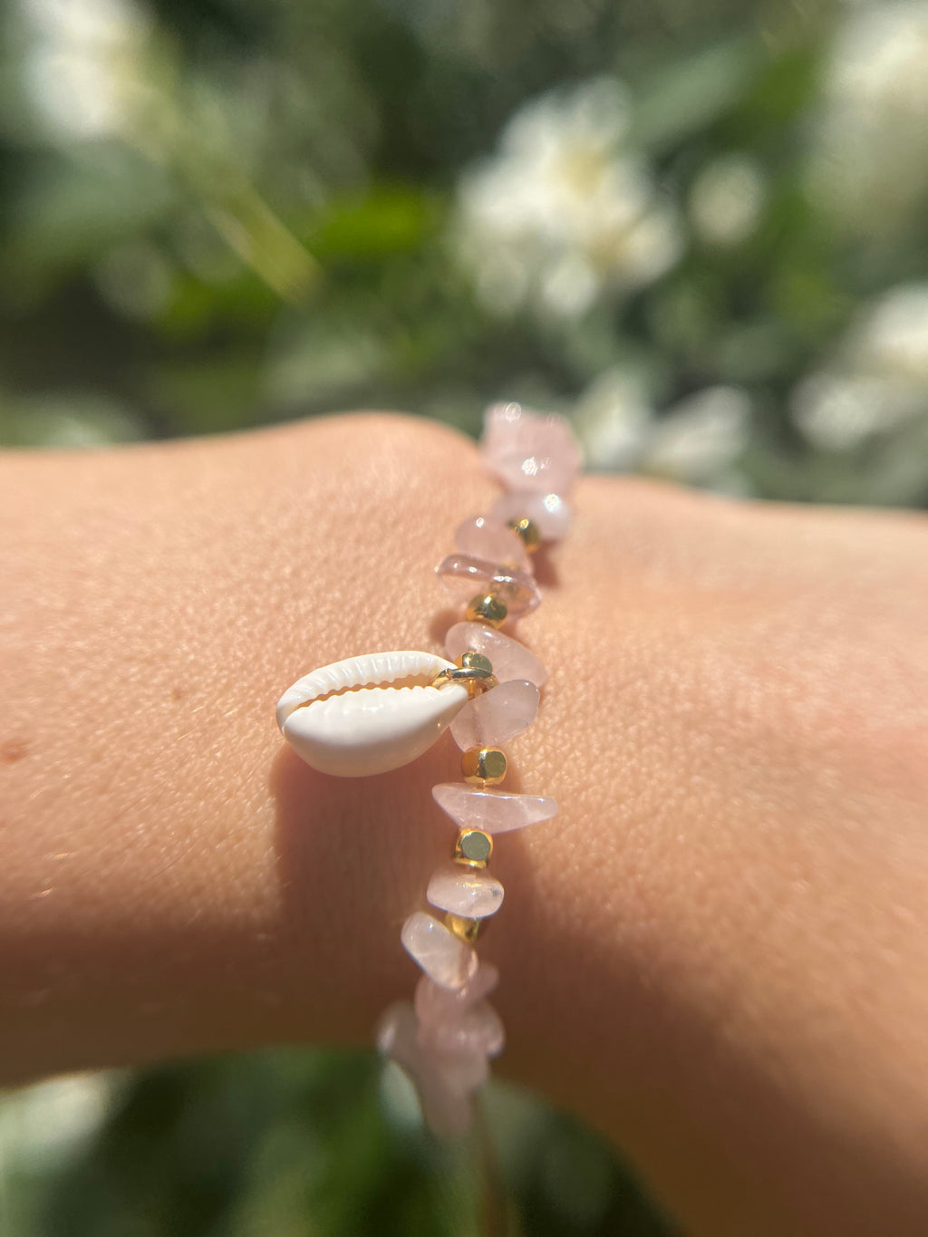 Moonora Pink Mermaid Armband | Rosenquarz