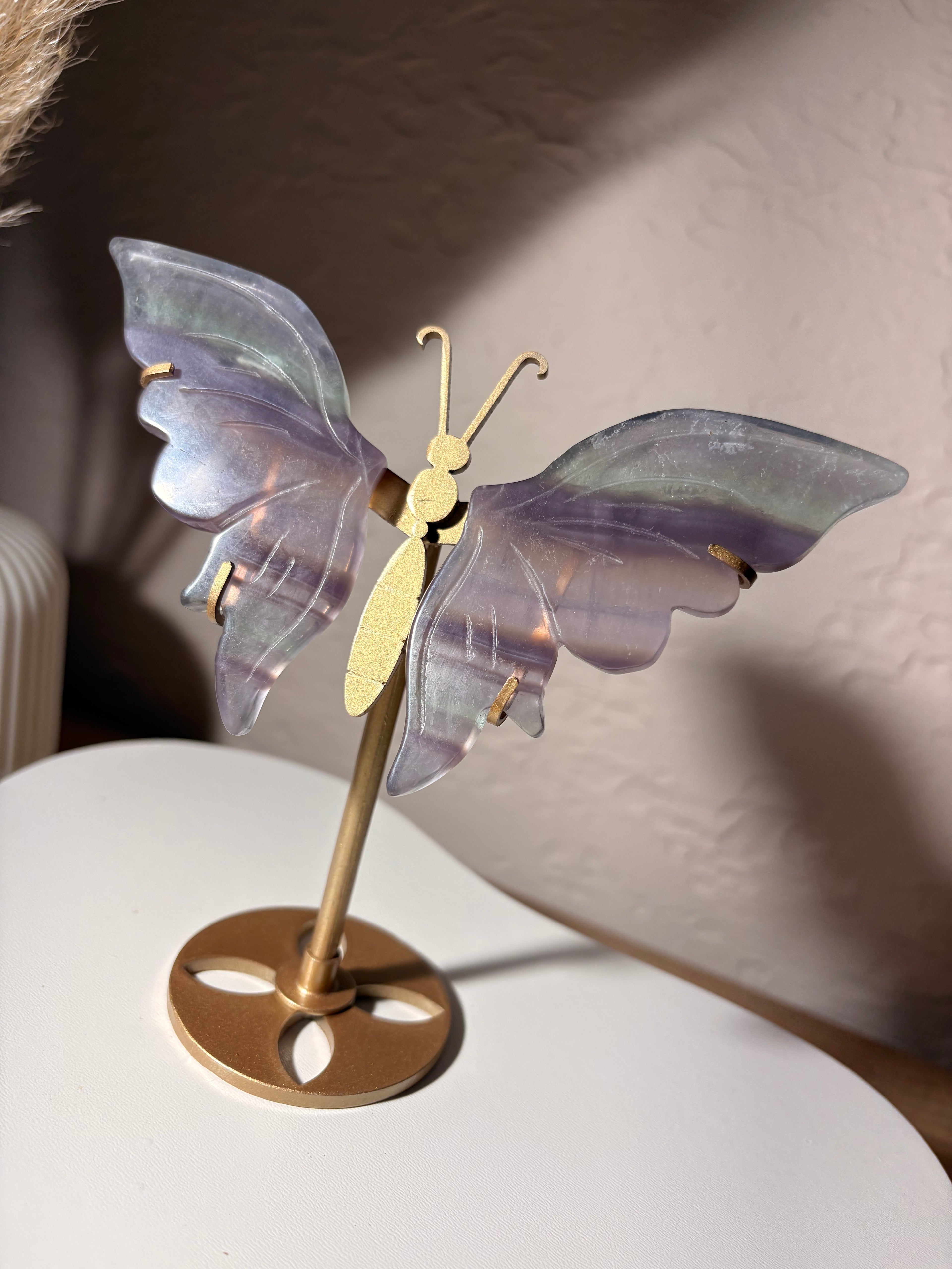 Fluorit Schmetterling auf Ständer