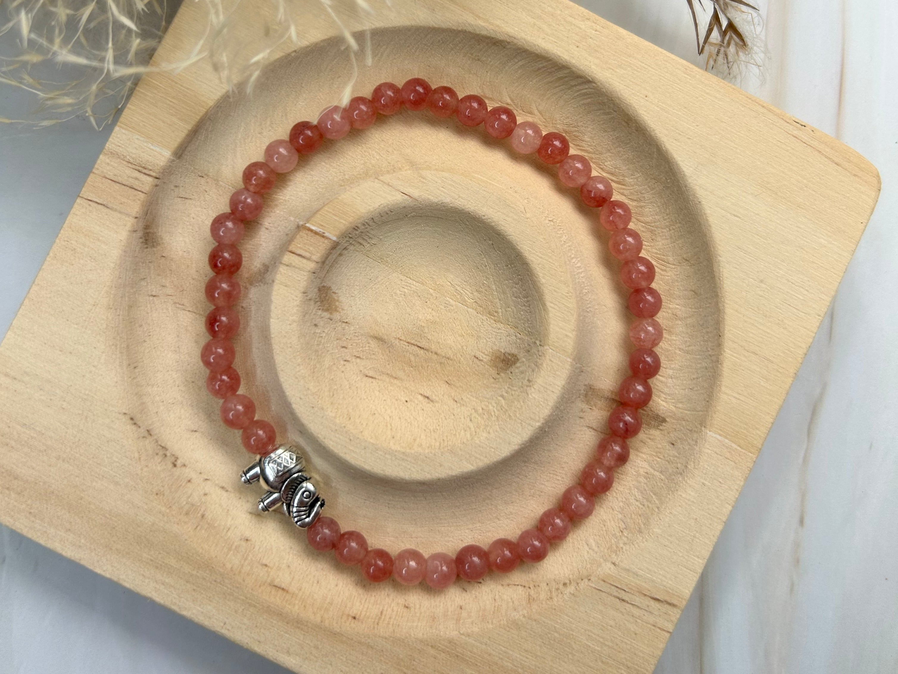 Sonnenstein Armband mit Elefanten Charm