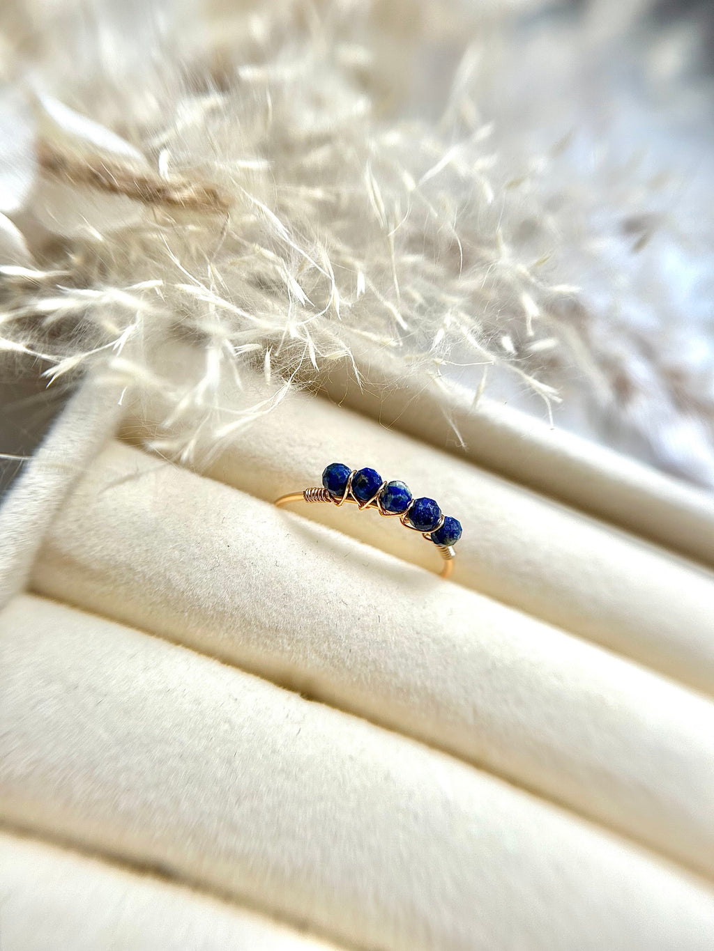 Lapislazuli Ring vergoldet