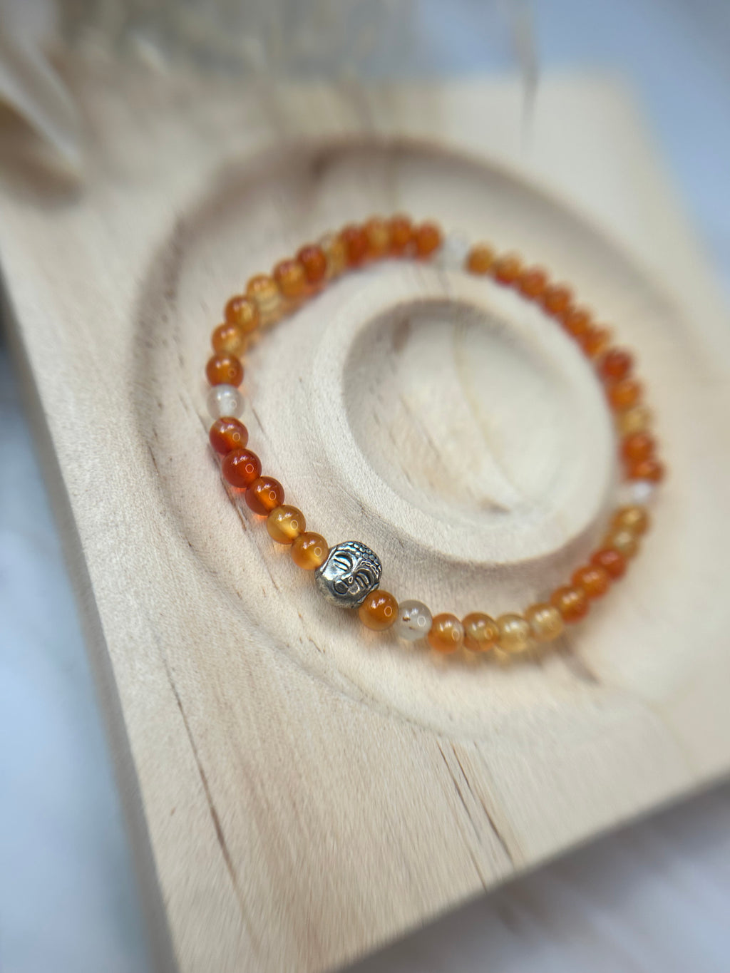 Karneol Buddha Armband 0,4