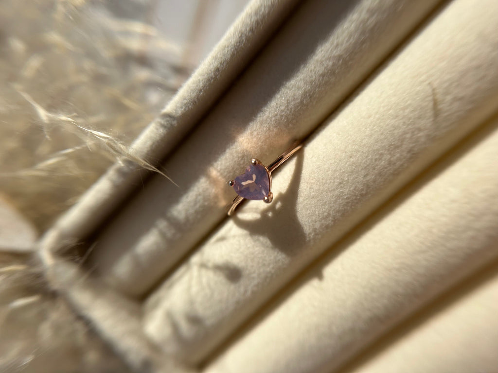 Lavendelquarz Ring Roségold