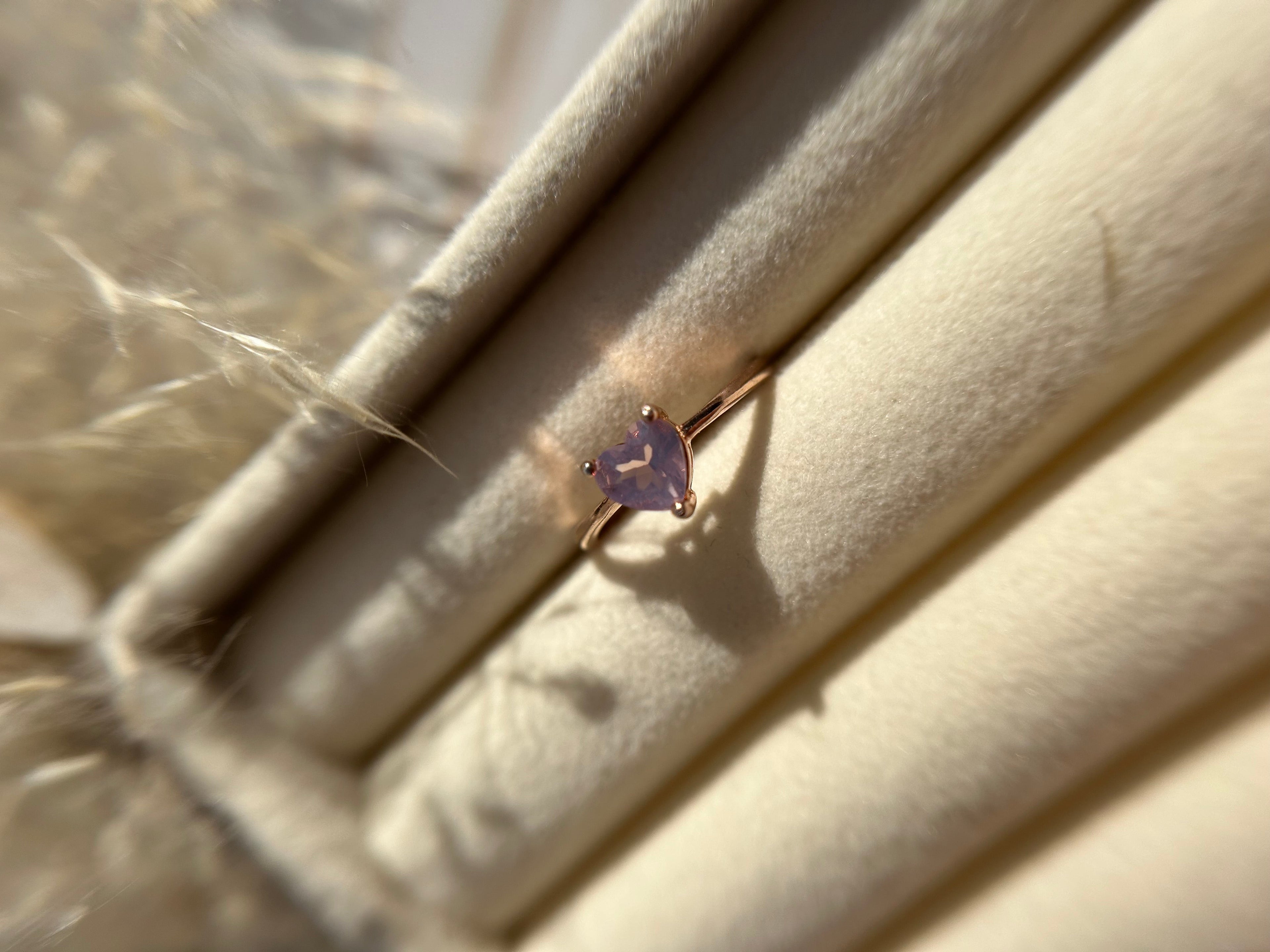 Lavendelquarz Ring Roségold