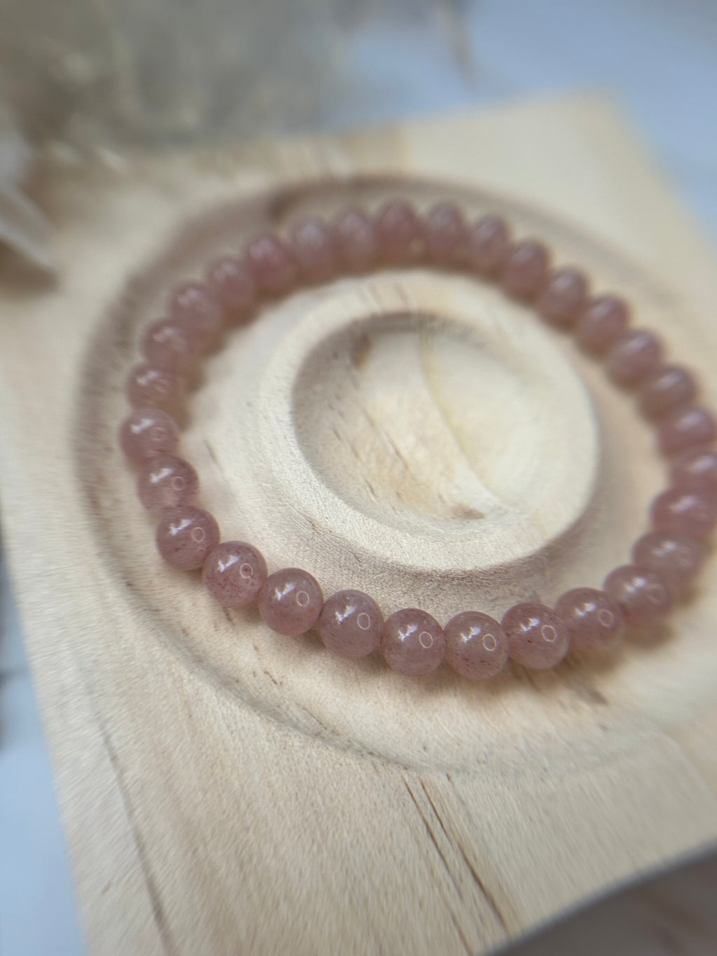 Erdbeerquarz Armband 0,6