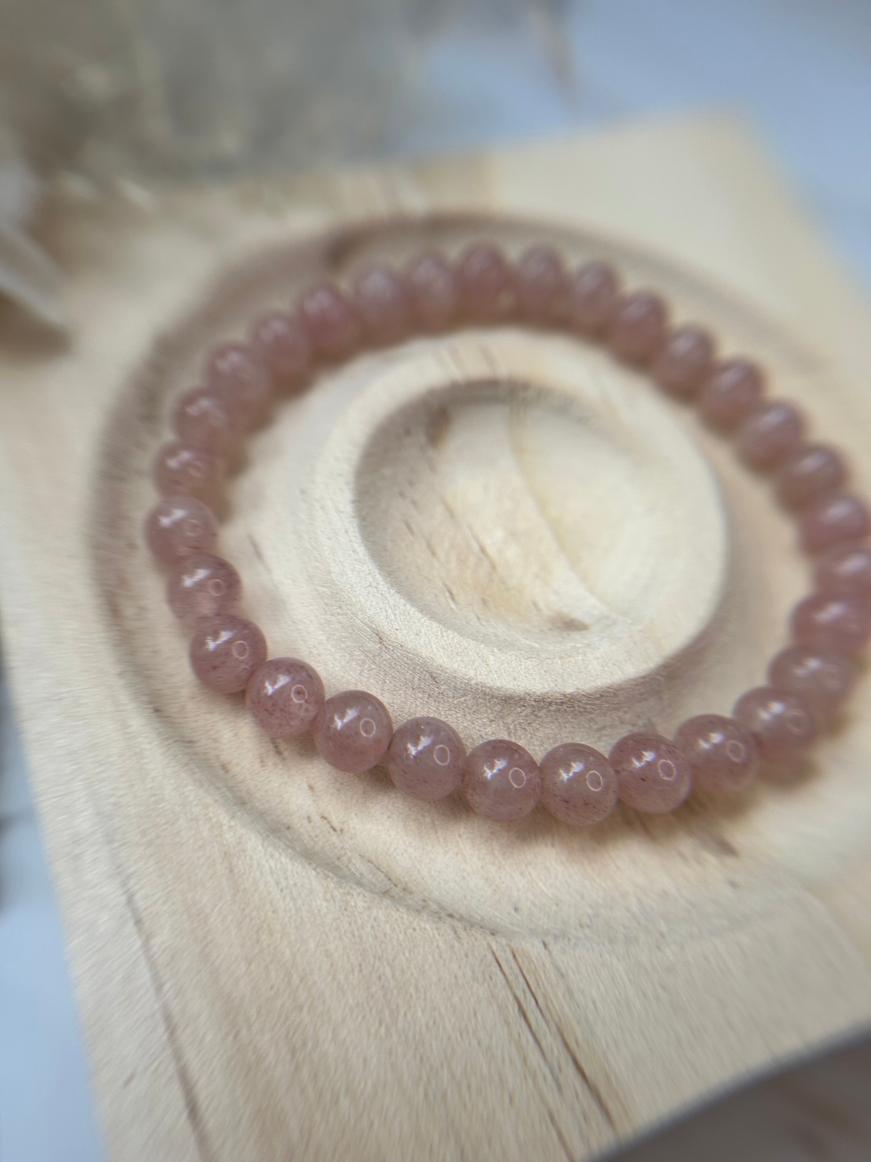 Erdbeerquarz Armband 0,6