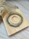 Aqua Aura Bergkristall Armband 0,6 mm