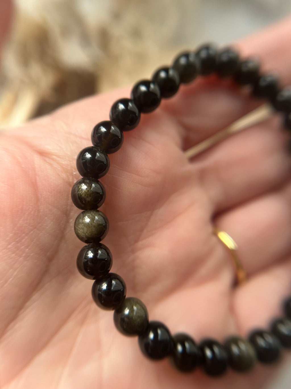 Goldobsidian Armband 0,6