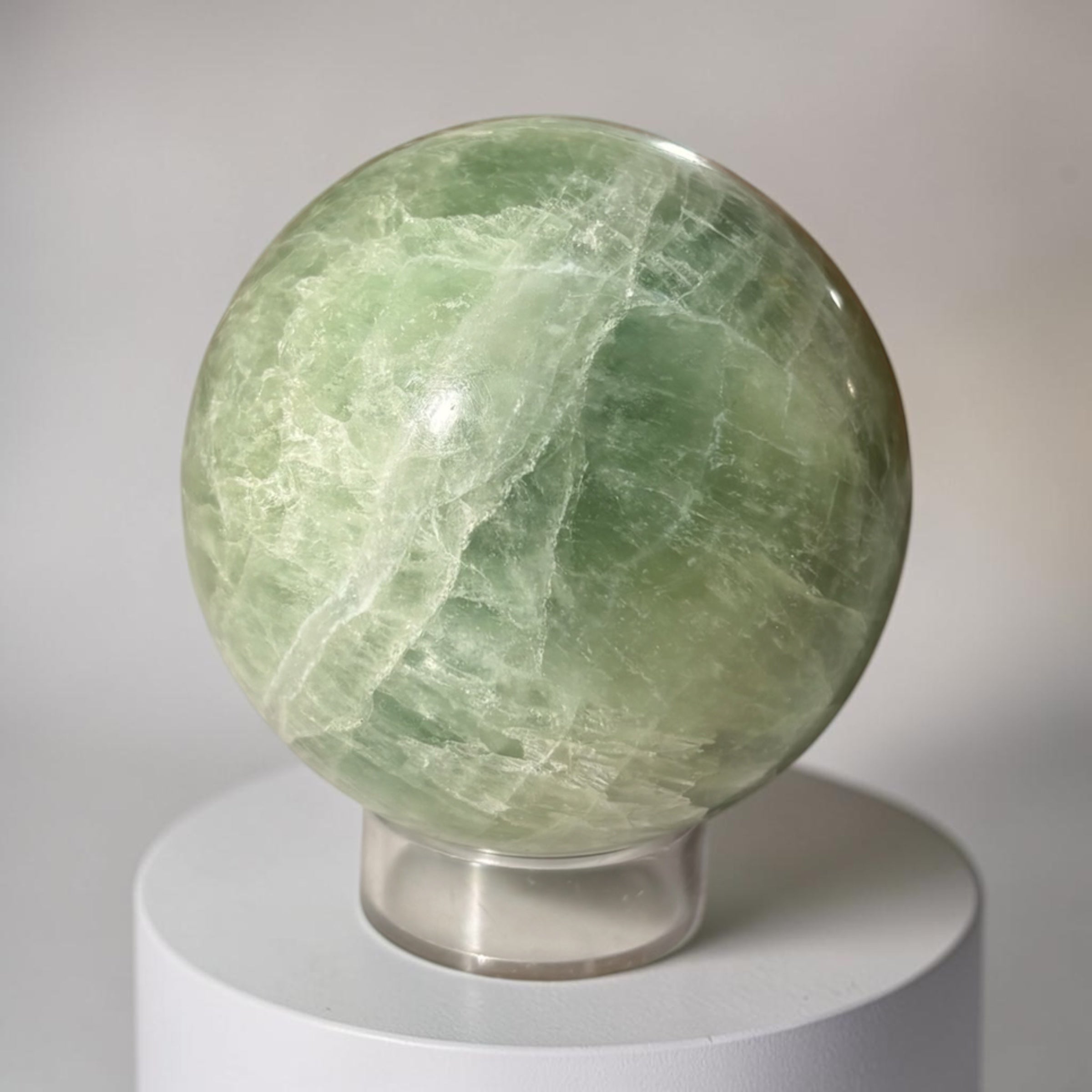 Grüne Fluorit Kugel