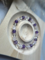 Amethyst | Rosenquarz | Bergkristall Armband