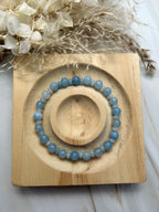 Aquamarin Armband 6 mm