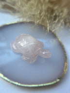 Rosenquarz Schildkröte