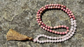 Mala „Herzensliebe“ mit Rosenquarz und Rhodochrosit | 110 Perlen