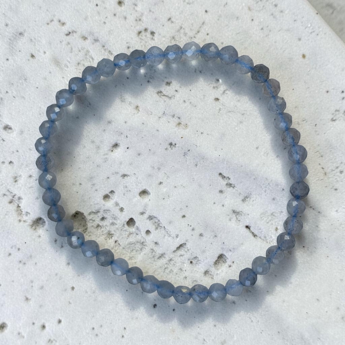 Labradorit Armband 4mm faccetiert