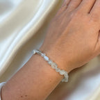 Mondstein (weißer Labradorit) Armband Nuggets