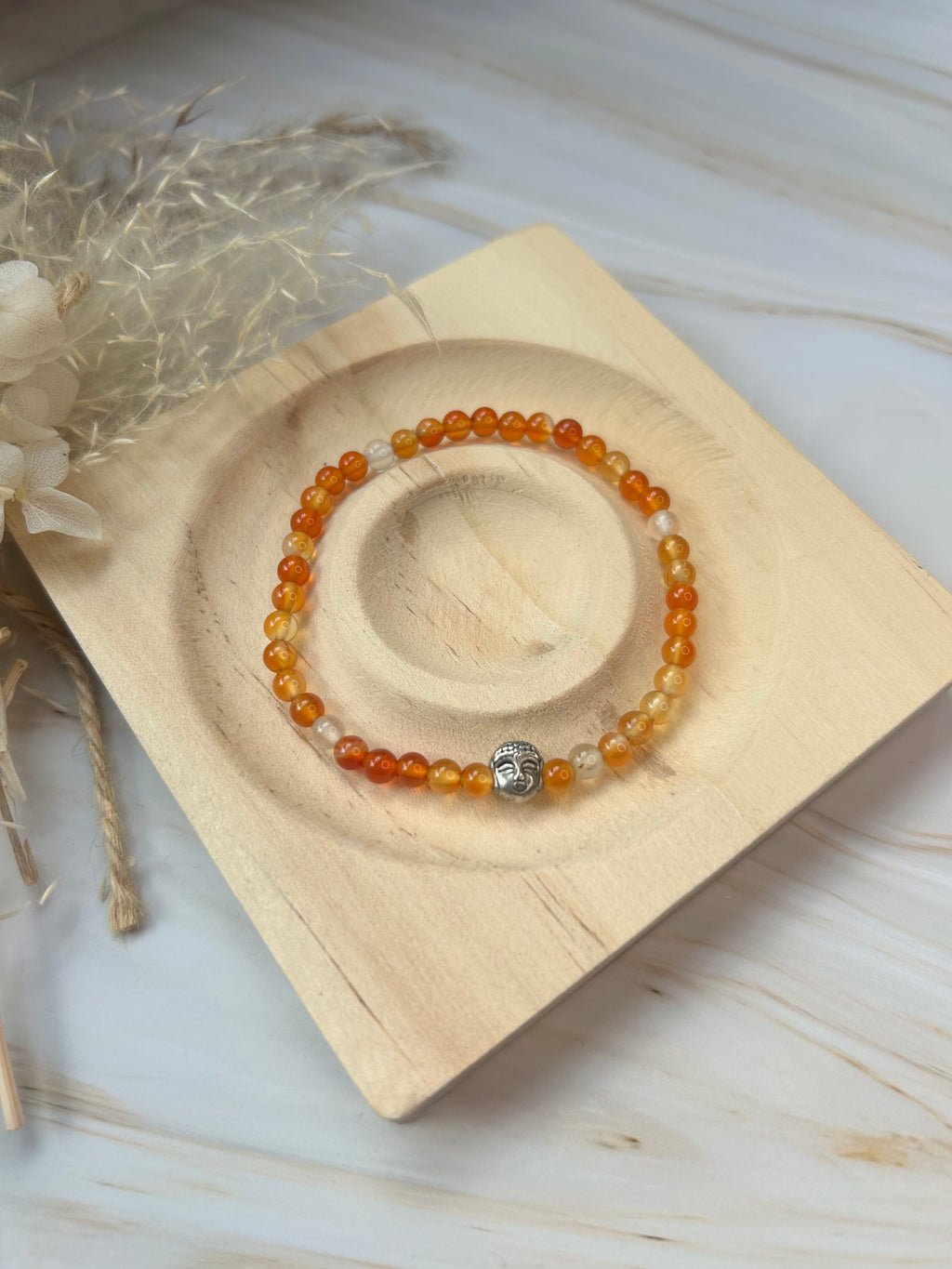 Karneol Buddha Armband 0,4