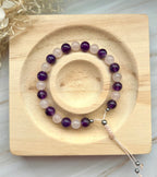 Mala Armband | Rosenquarz & Amethyst
