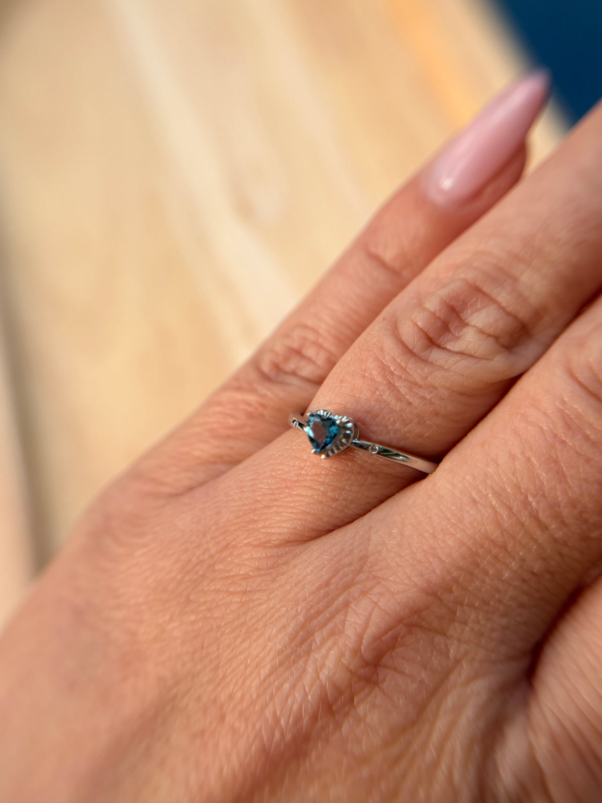 London Blue Topas Herzring