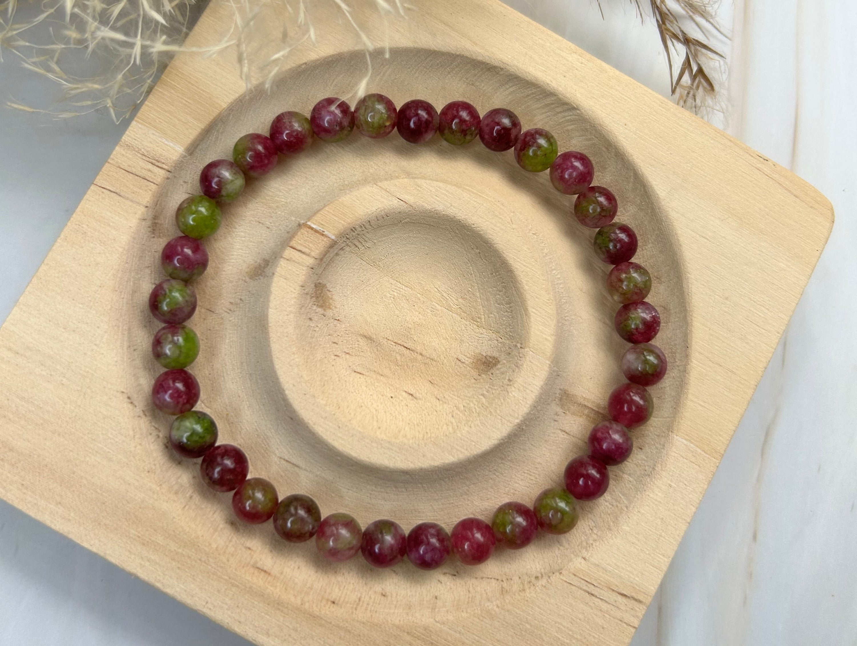 Wassermelonen Turmalin Armband