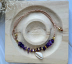 Moonora Violett Mermaid Armband | Amethyst