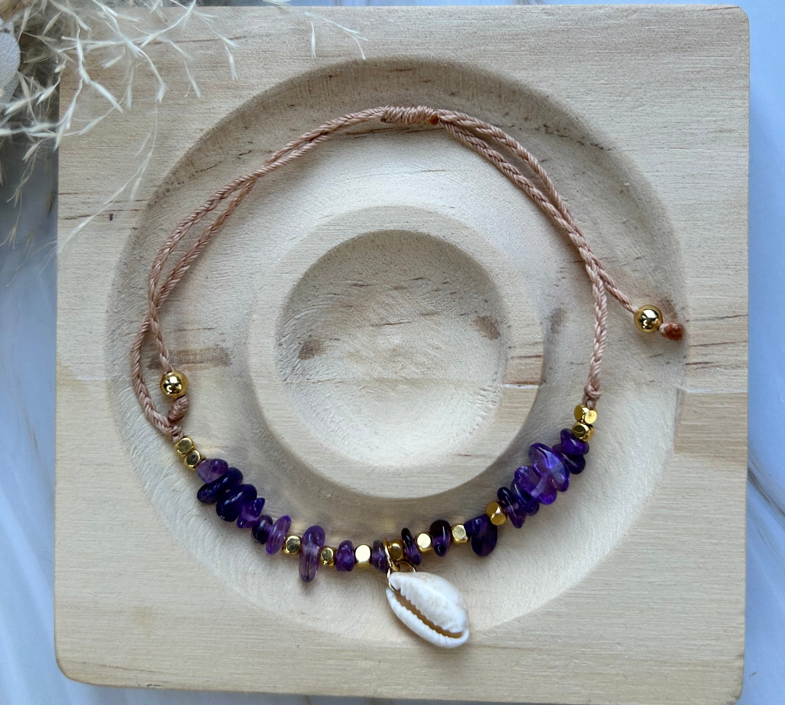 Moonora Violett Mermaid Armband | Amethyst