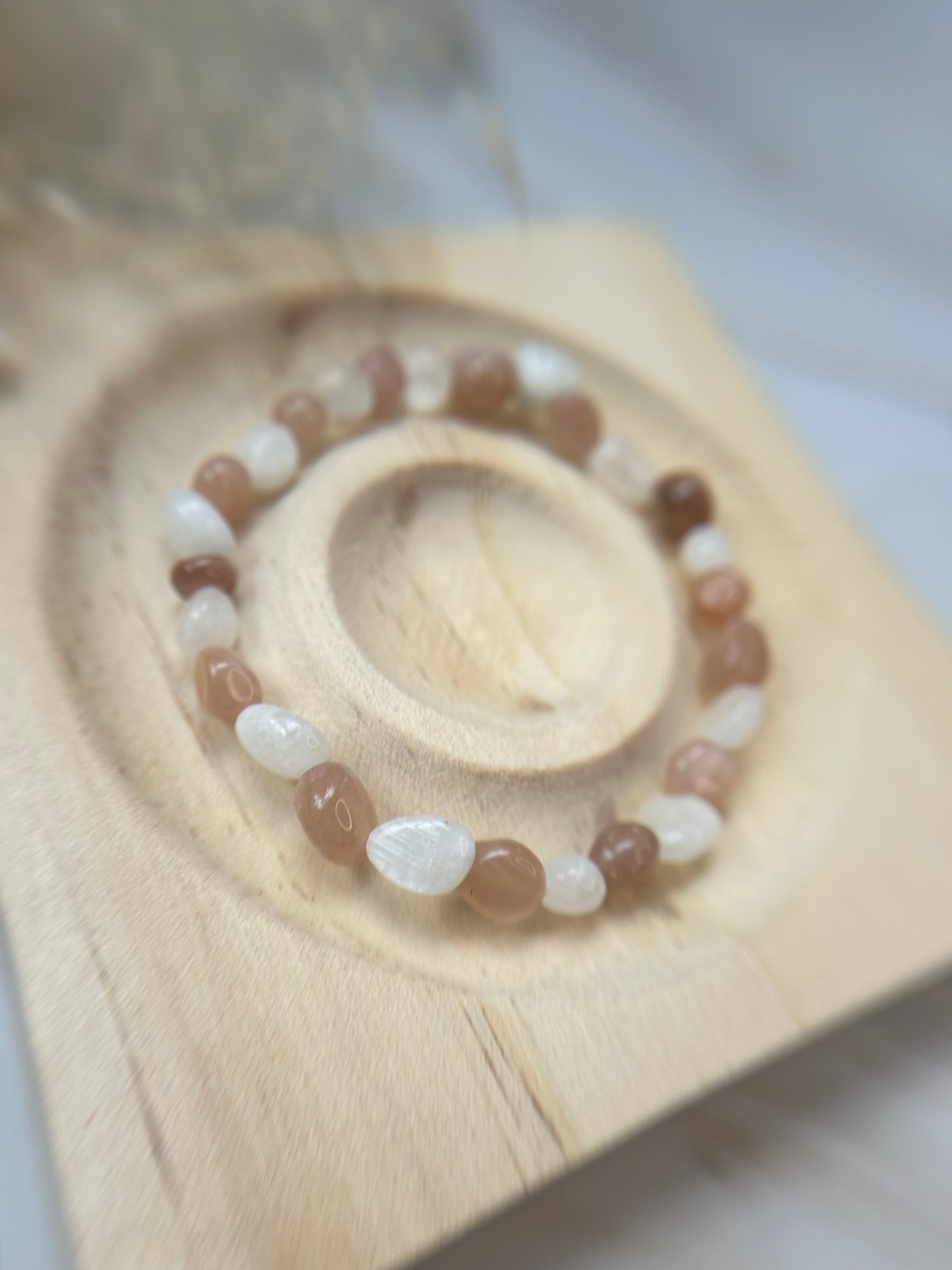 Mondstein Armband Nugget