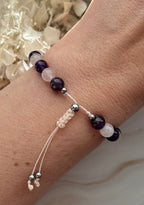 Mala Armband | Rosenquarz & Amethyst