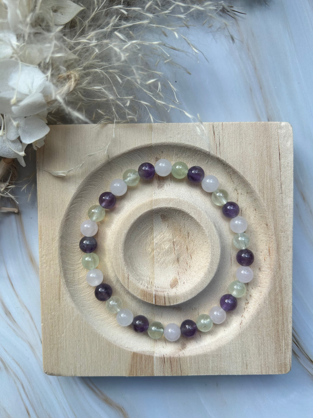 Amethyst | Prehnit | Rosenquarz Armand 0,6