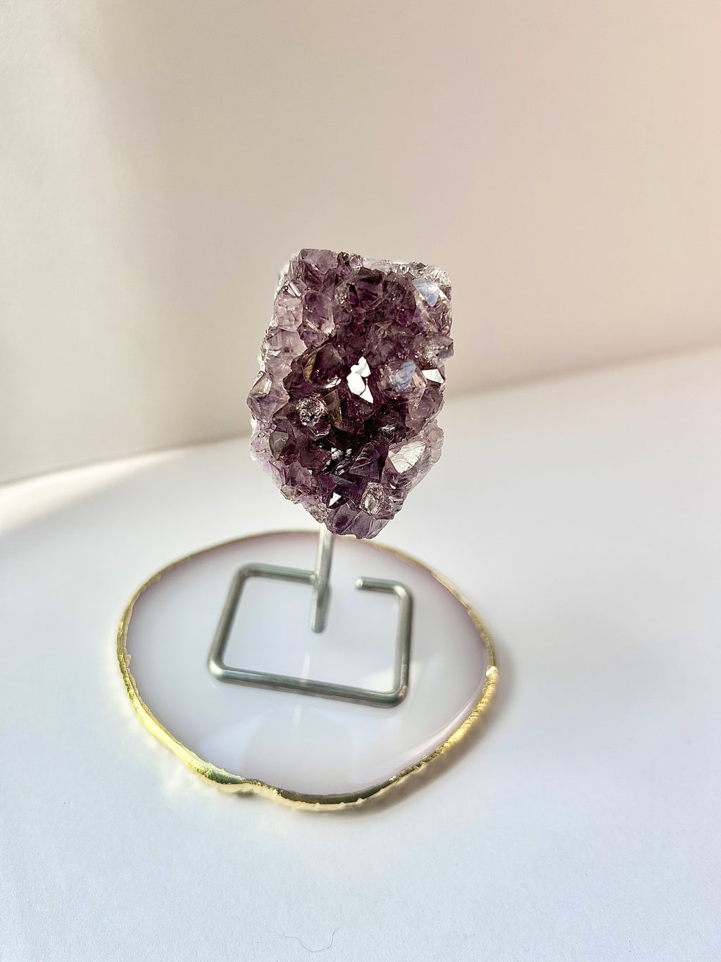 Amethyst Cluster auf Ständer