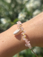 Moonora Pink Mermaid Armband | Rosenquarz