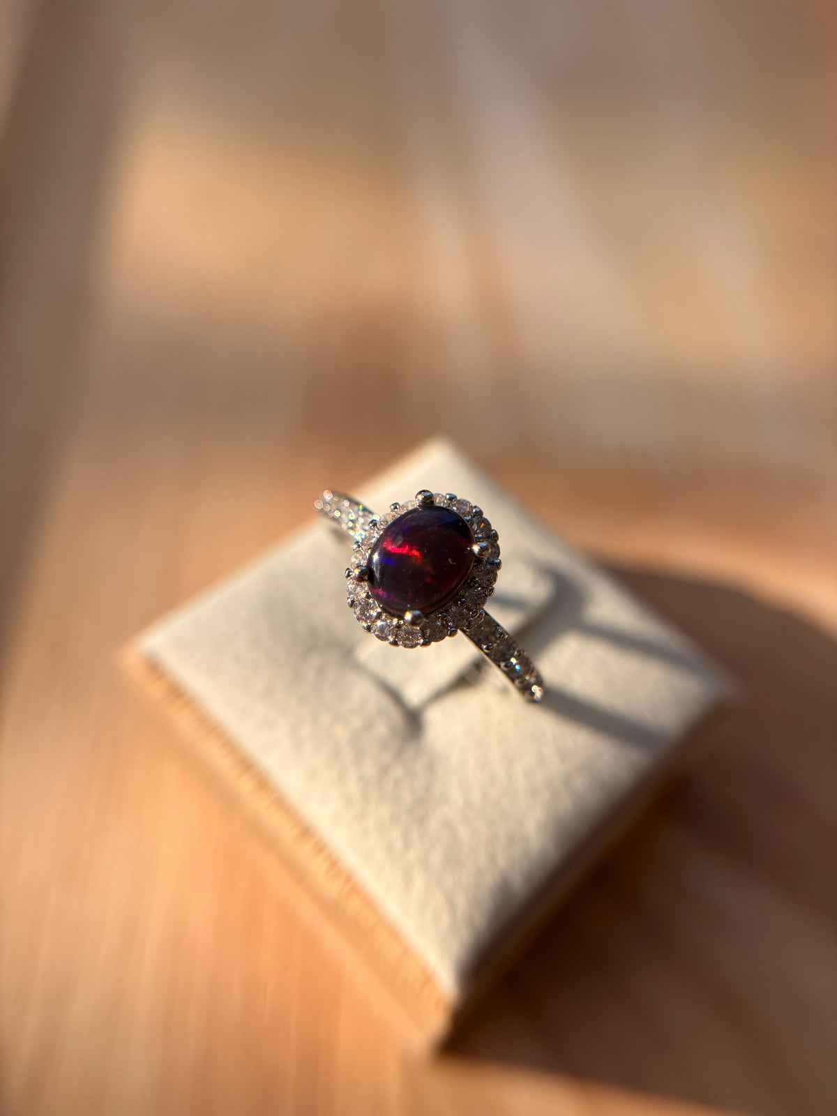 Schwarzer Opal Ring