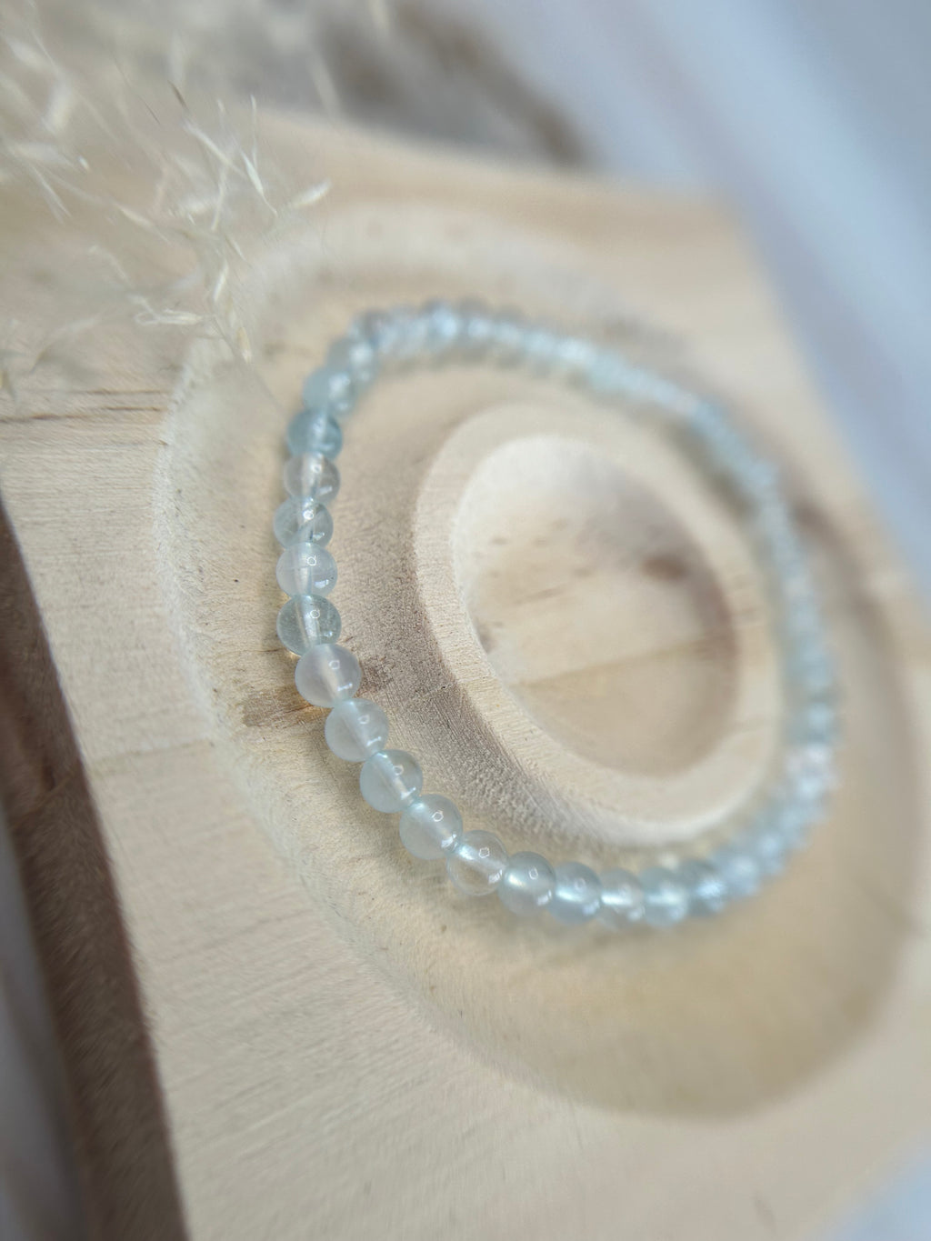 Silky Aquamarin Armband 0,4