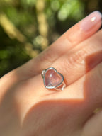 Fluorit Herz Ring