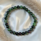 Rubin in Zoisit Armband 6mm