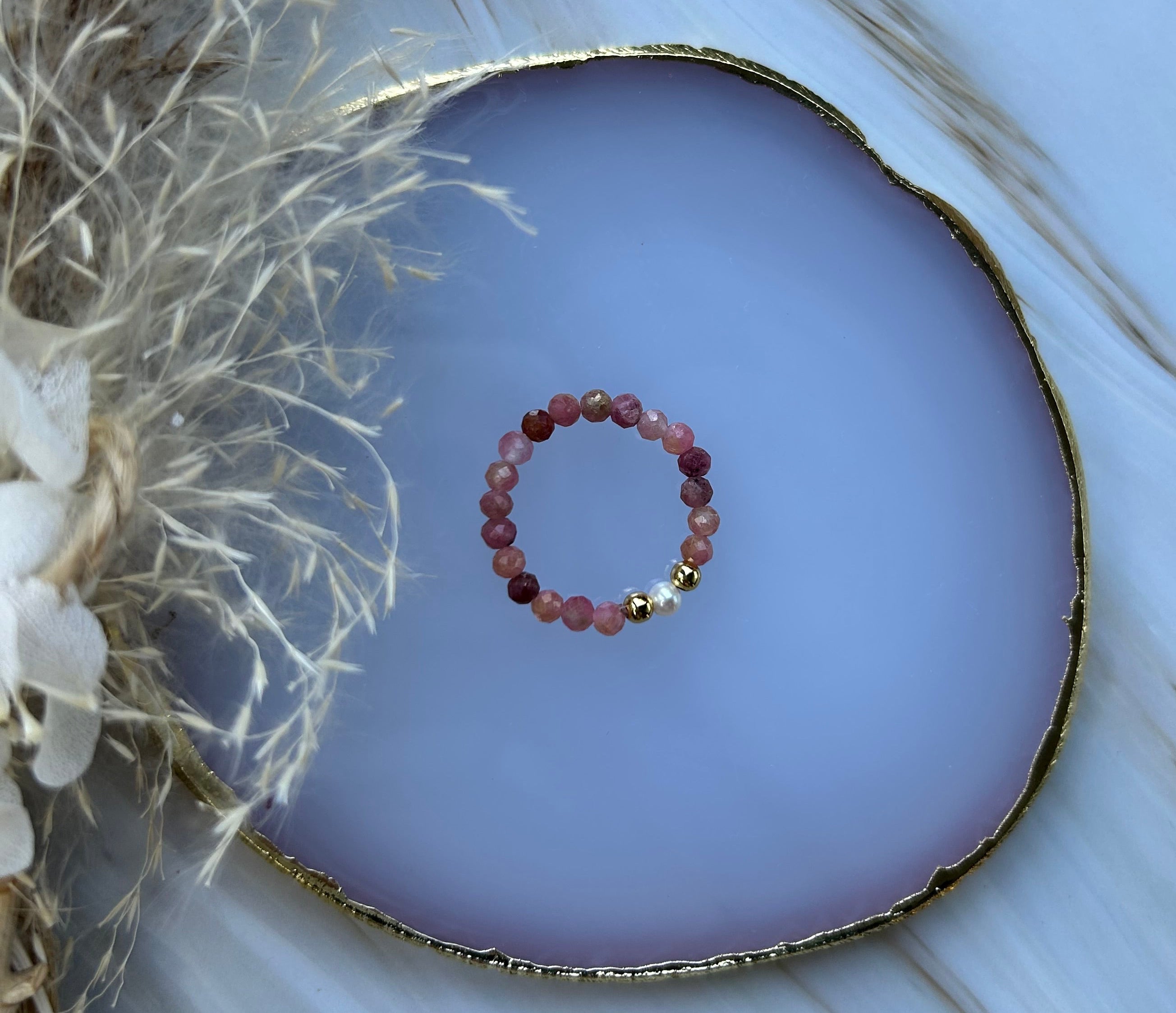Stretchring Rhodonit
