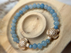 Aquamarin mit Schildkröten Charm