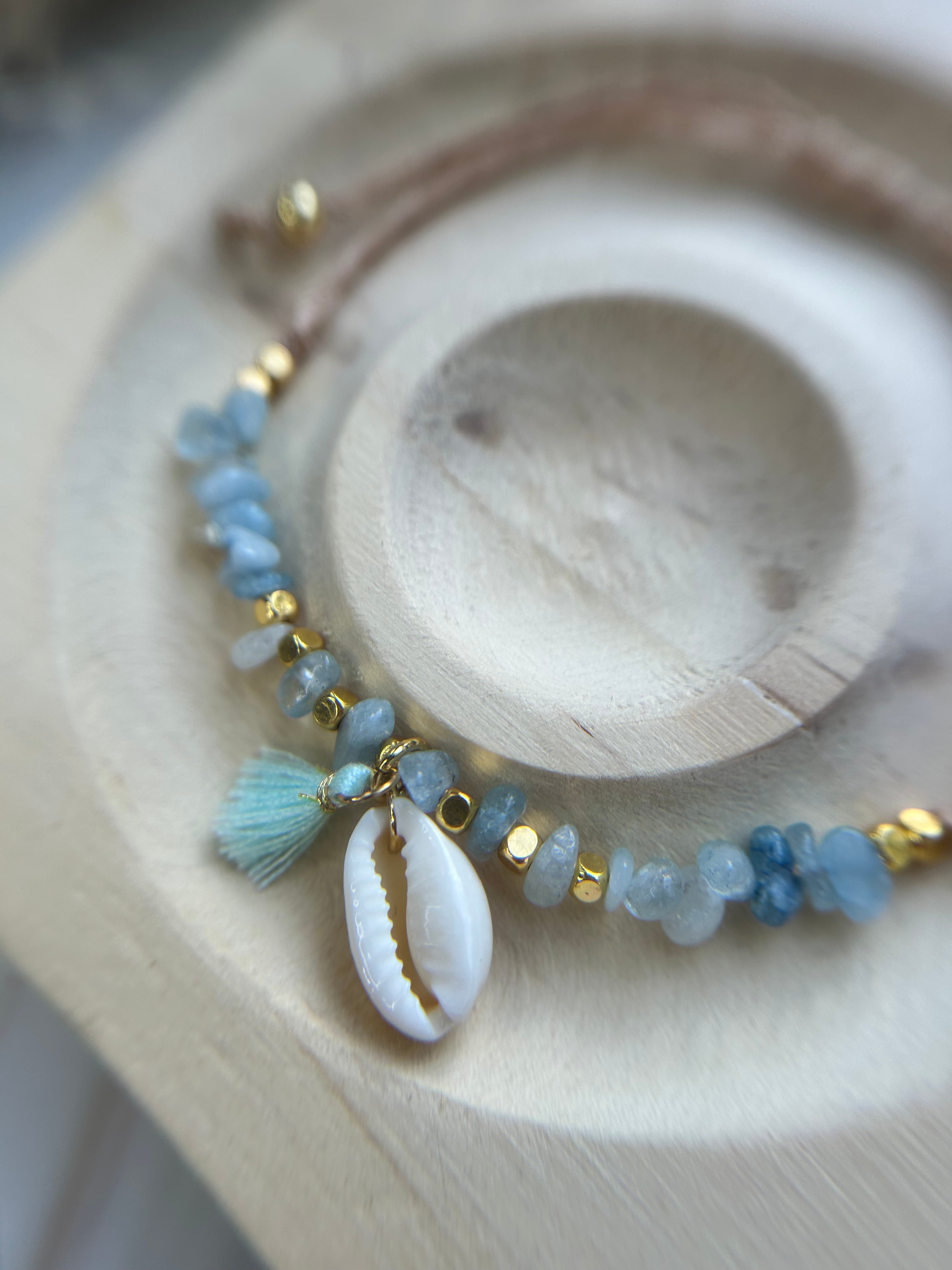 Moonora Blue Mermaid Armband | Aquamarin
