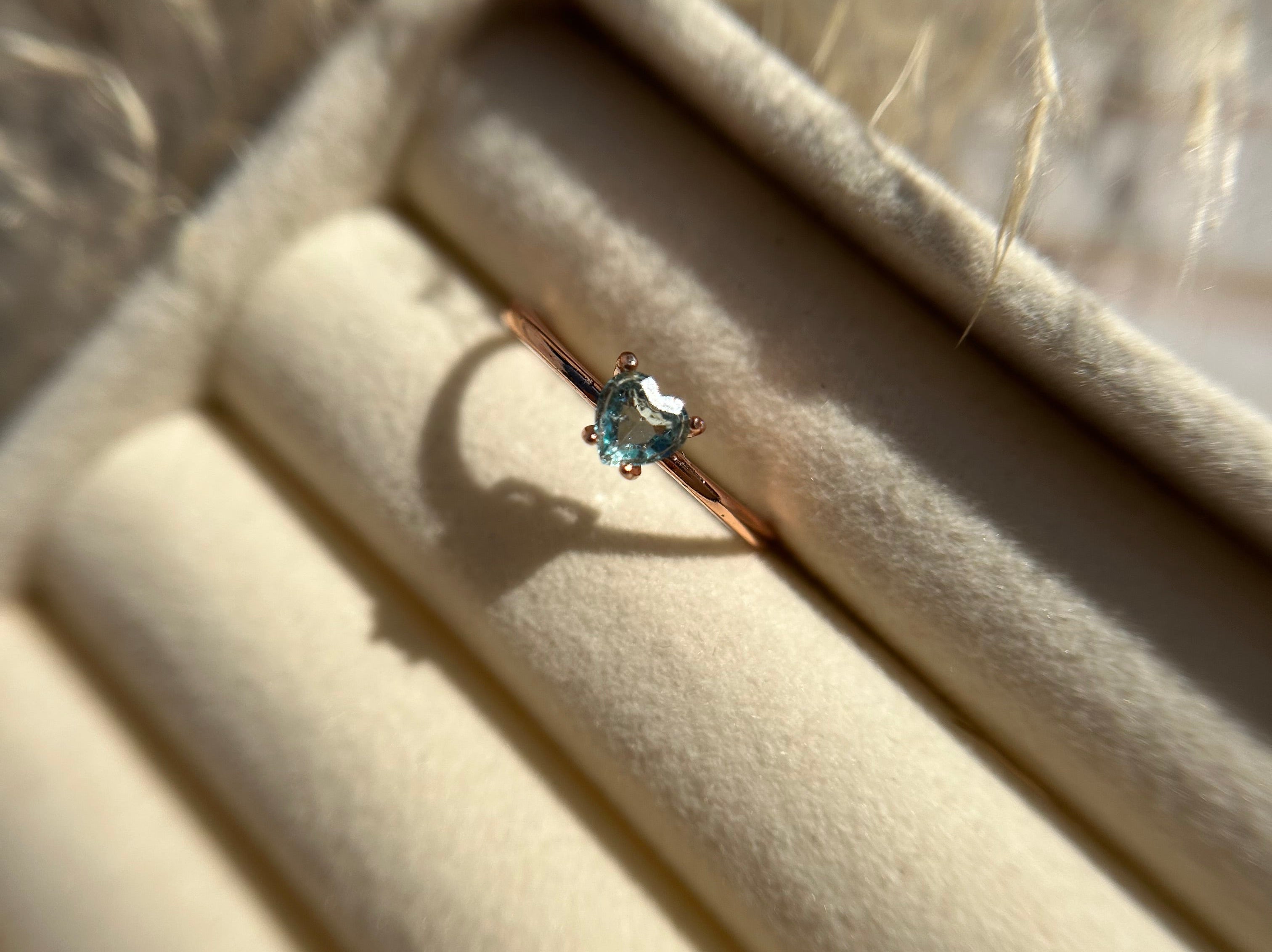 Aquamarin Ring Roségold