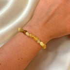 Gelber Opal Nugget Armband