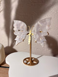 Druzy-Blumenachat-Schmetterling auf Ständer