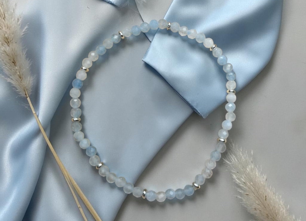 Aquamarin Armband | faccetiert