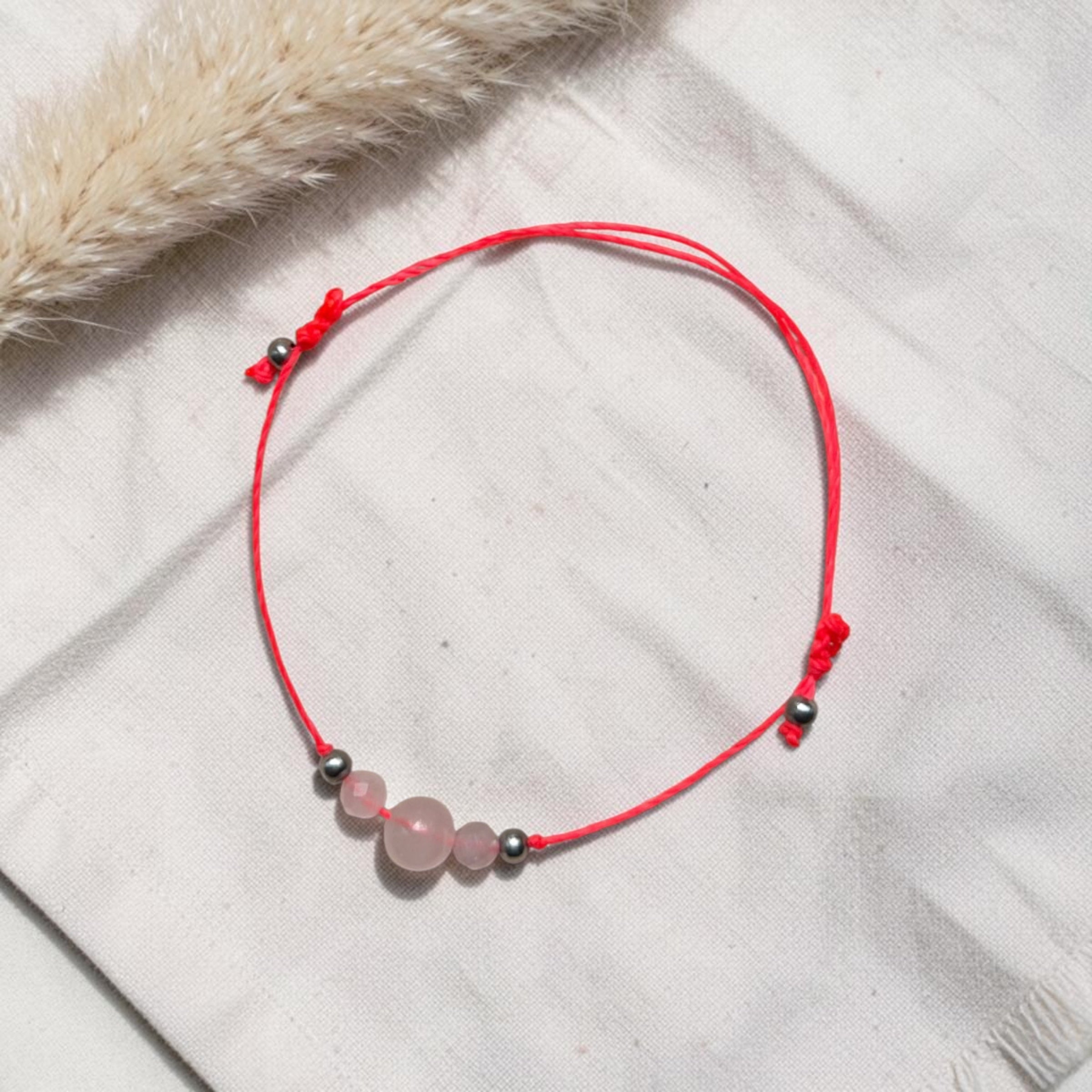 Seelenanker Armband - Rosenquarz