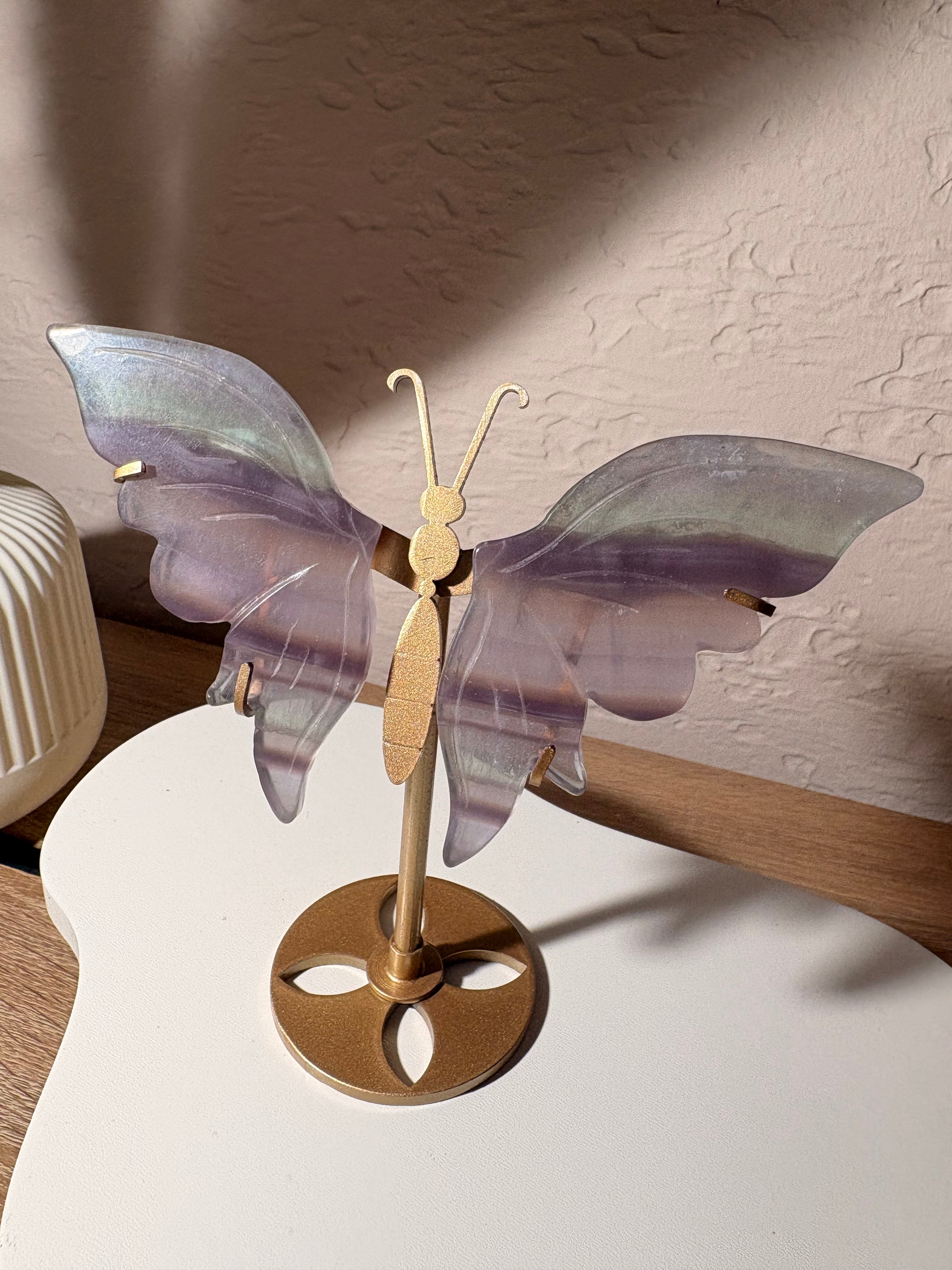Fluorit Schmetterling auf Ständer