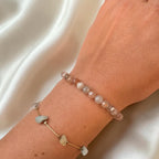 Mondstein Armband | faccetiert 6mm