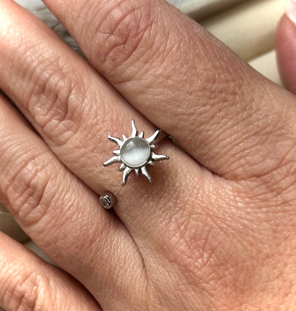 Mondzauber Anti Stress Ring - 925er Silber