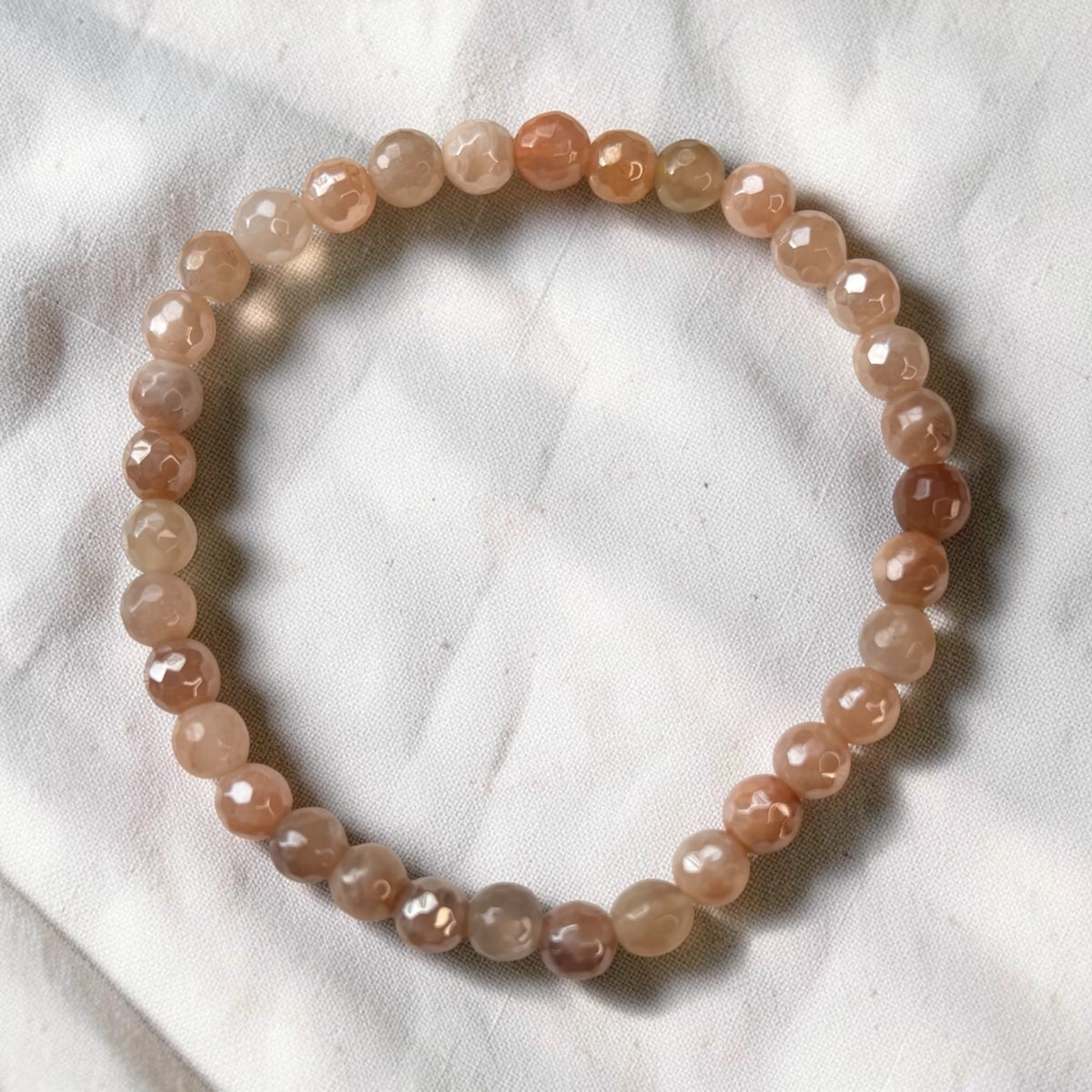 Mondstein Armband | faccetiert 6mm