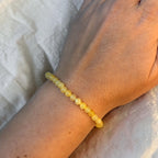 Orangencalcit Armband 4mm