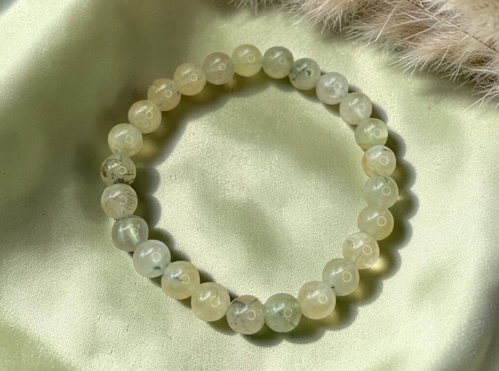 Prehnit Armband 0,8