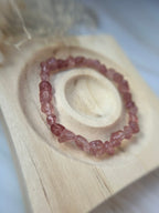 Erdbeerquarz Armband Nugget