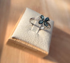London Blue Topas Blumenring